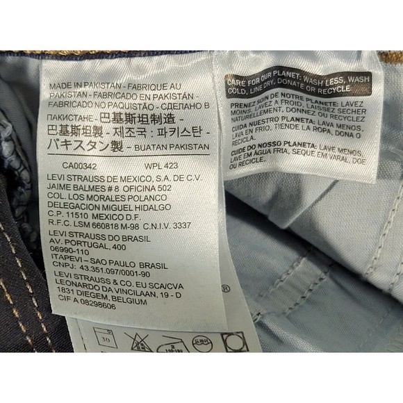 Levis 710 Super Skinny Mid-Rise Cotton Blend Stretch Jeans Size 27 - Picture 11 of 11